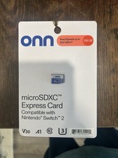Onn MicroSDXC Express Card for Nintendo Switch 2