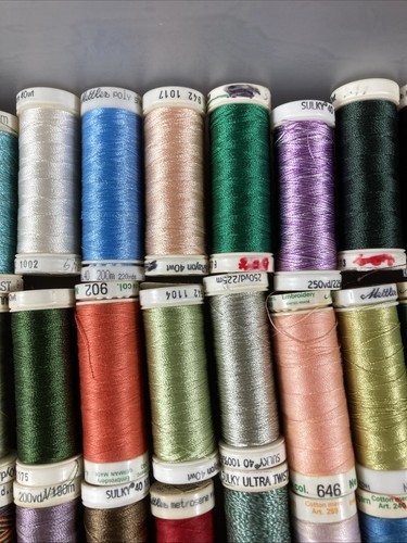 83 Spools SULKY & Mettler + Others Machine Embroidery Thread lot - Picture 3 of 11