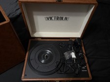 Victrola Journey Bluetooth Portable Suitcase Player 3 Speed with Record Box