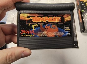 ATARI JAGUAR TEMPEST 2000 CIB 1994 FAN FAVORITE GAME- BOX -MANUAL AUTHENTIC 