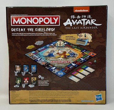 Monopoly: Avatar The Last Airbender Edition [USED - DAMAGED BOX
