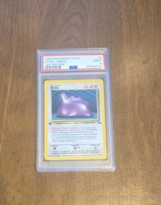 Pokémon 1999 Fossil Ditto 3/62 Holo Rare 1st Edition PSA 9 Pokémon TCG