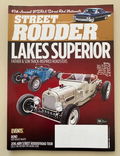 Feb 2017 STREET RODDER Vol 46 No 2 Roadster Restomod Deuce Coupe T-Bucket
