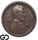 1914-D Lincoln Cent Wheat Penny *Significant Key Denver Issue* XF++ Bids: 850