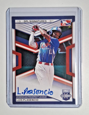 Luis Plasencio - 2023 Panini Elite Extra Edition DPL Signatures #DPS-LP