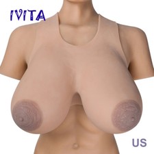 IVITA 19XL Artificial Silicone Breast Forms Big Nipple CD TG 12KG Large Boobs