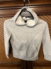 All In Motion Boys Grey Hoodie Pullover XS 4/5 Sweatshirt Thumb Slits  Pocket