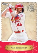 2022 Topps MLB Holiday Card #2 Paul Goldschmidt Print Run: 337