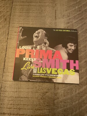LOUIS PRIMA & KEELY SMITH: LIVE FROM LAS VEGAS MUSIC CD, 19 TRACKS, CENTENNIAL 
