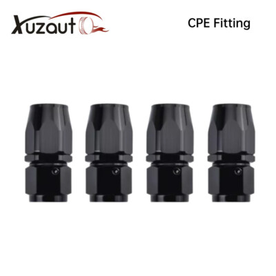 4pcs 4AN/6AN/8AN/10AN/12AN Straight Swivel Hose End Fitting Adaptor For CPE Hose