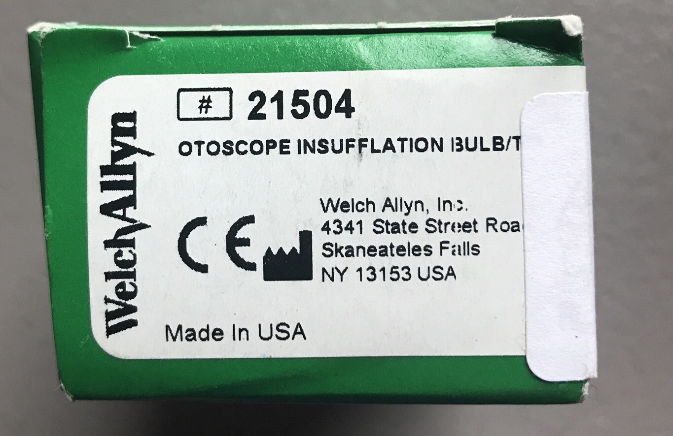 Welch Allyn 21504 Insufflation Bulb For Otoscope With Tubing New eBay