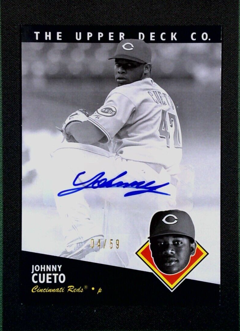 2008 Upper Deck Timeline Baseball #179 Johnny Cueto Auto SP #/59 ...