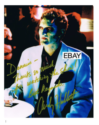 SALE: ANDY HALLETT ANGEL TV SERIES ORIG SIGNED TV PHOTO FAMOUS MONSTERS VAMPIRE