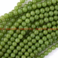 Canada Light Green Jade Round Beads Gemstone 15" Strand 6mm 8mm 10mm