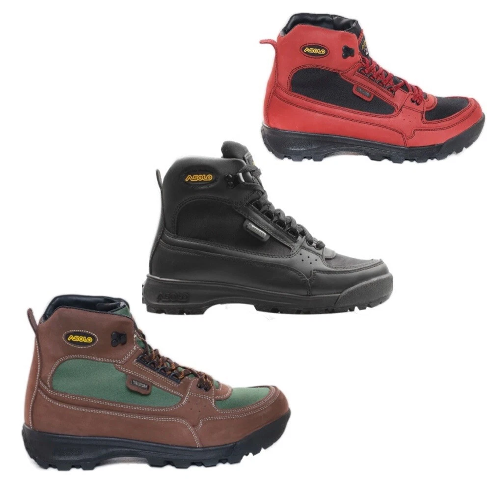 ASOLO Skyriser Waterproof Hiking Boots Black AS 505M Brown AS 506M Red AS 507M