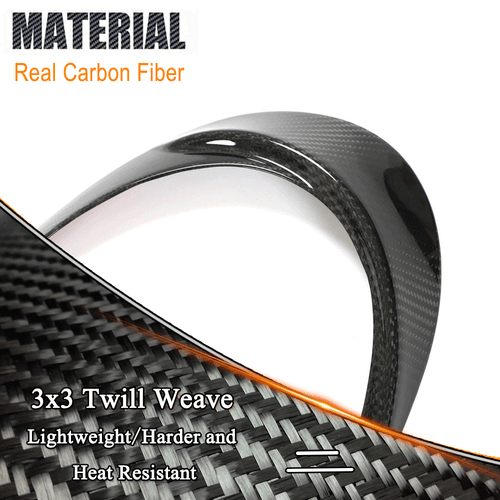 For Porsche 911 992 2019-22 REAL Carbon Fiber Headlight Eyebrows Eyelids Covers - Picture 9 of 13