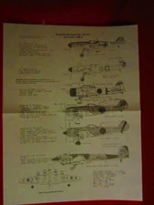 1/72 Superscale 72-167 Decal Axis Aces WW II Me Bf-109, A6M2 Zero, Fw-200 23UN