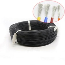 2  30AWG Silicone Cable Flexible Wire UL-US 0.08mm Series RC Cable Lead Black