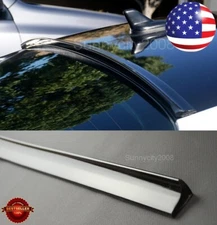 47" Length Semi Gloss Black Rear Flexy Window Roof Trunk Spoiler Lip For Benz