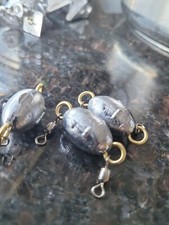 5oz egg w/#2 eye & 75lb test crane swivel sinkers, trolling, lot 50