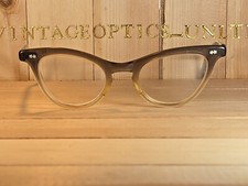 USA Optical Vintage 1960s Cateye Eyeglasses Frame Smokey Gray Fade