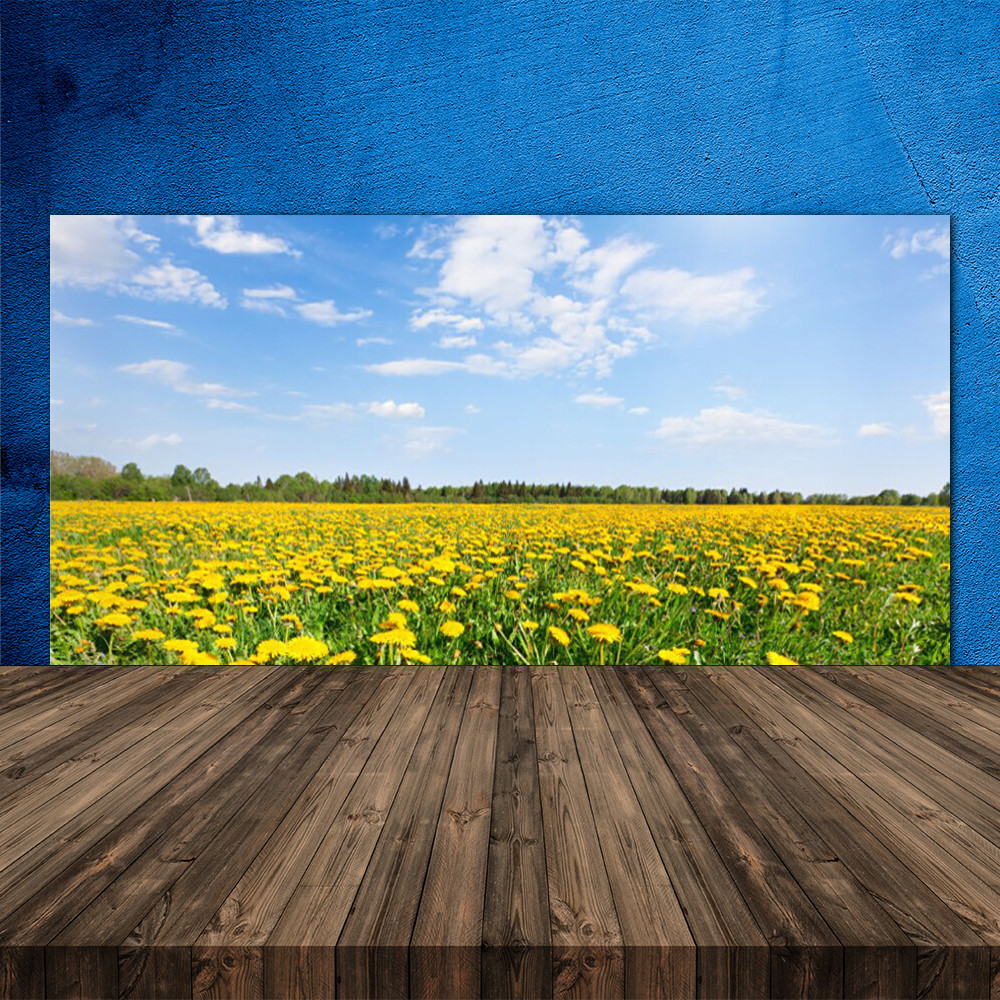 Crédence de cuisine paysage Pissenlit pour une décoration naturelle et lumineuse