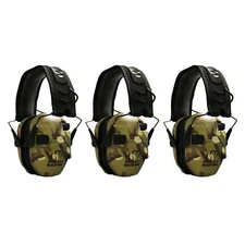 Walkers Razor Slim Electronic Shooting Muffs 3 Pack Multi Cam Camo Tan