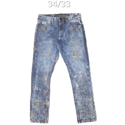 The Heritage by America 76 Denim Distillery Jeans with Gold Flakes
