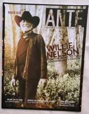 COUNTRY MUSIC'S WILLIE NELSON ON COVER MAR 2010 ANTE MAGAZINE, POTAWATOMI CASINO