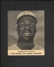 1960 Kahn's Wieners Hot Dogs Meats Frank Robinson Cincinnati Reds
