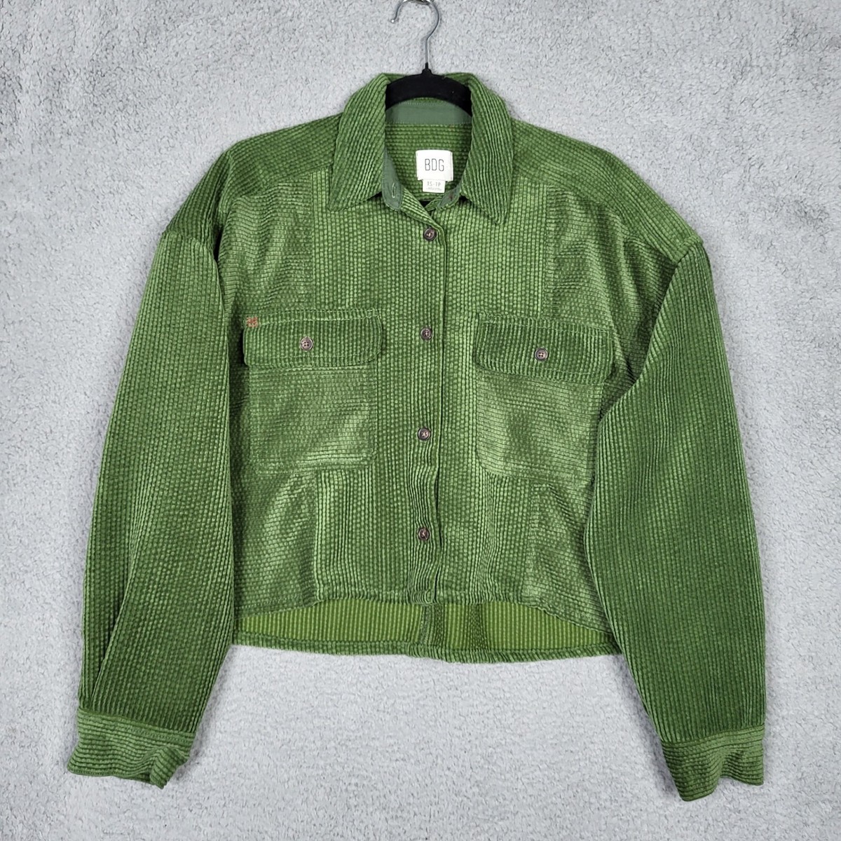 ジャケット DUNO Women Outer MAYU 301 230116 GREEN BDG Urban Outfitters Green Corduroy Shacket Women's Jacket