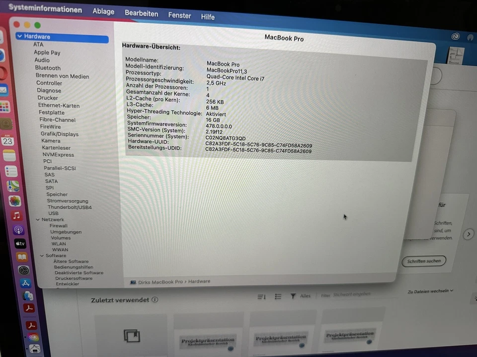 Apple MacBook Pro 15" 2014 · i7 · 16GB · 500GB, Foto 1 von 4