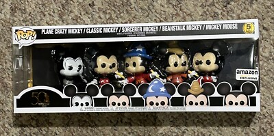Funko Pop! Disney Archive: Mickey Mouse 5-Pack (Amazon Exclusive) 50yrs Edition