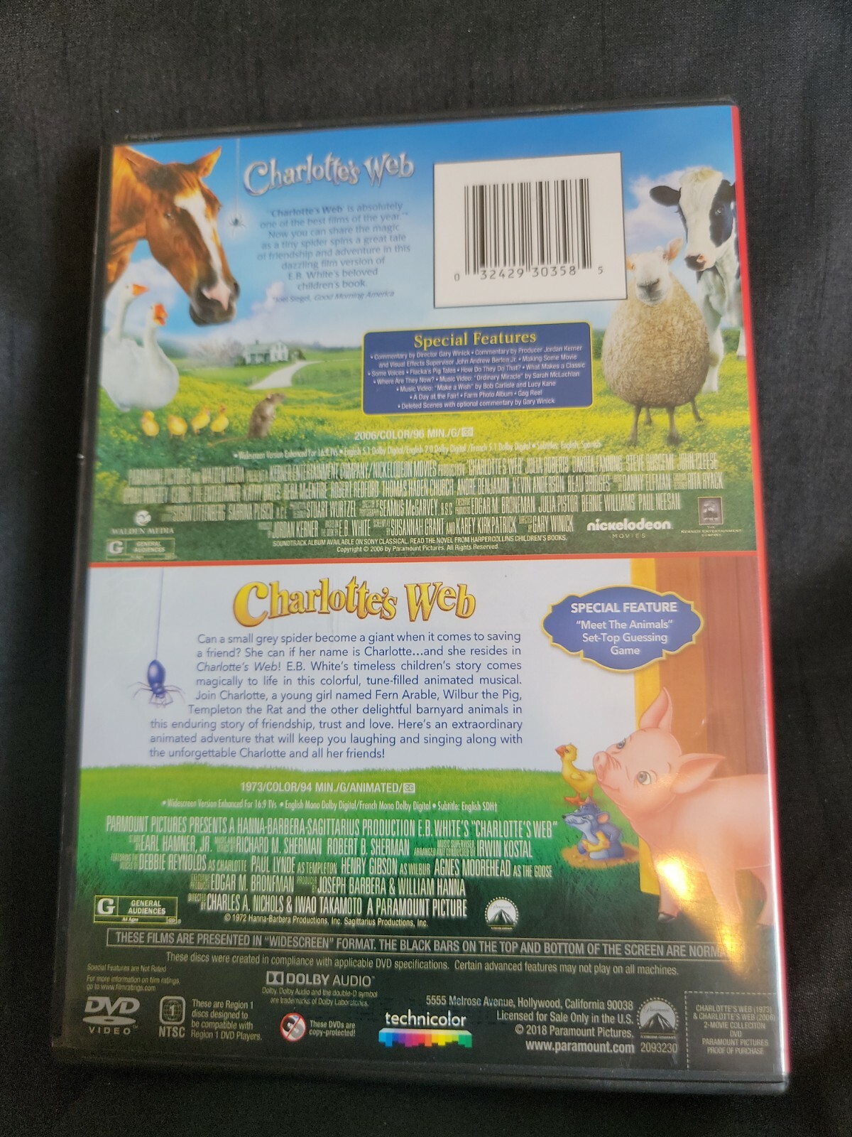 Charlotte's Web (1973) / Charlotte's Web (2006) (DVD) 2-Movie ...