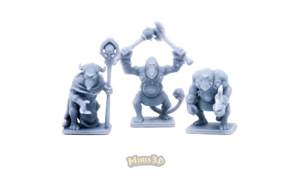 Fimir Shaman, Warrior - HQ- Minis3D By Enfenix