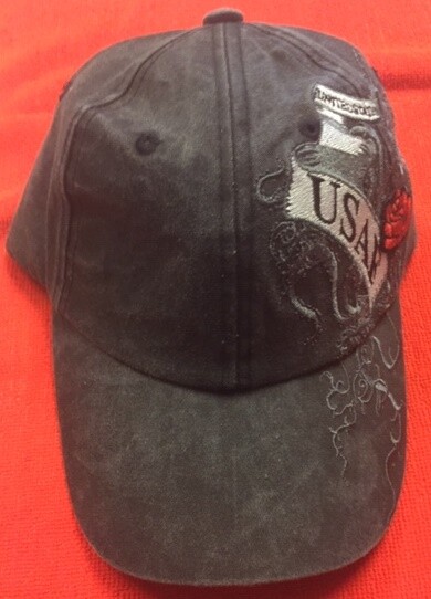 USAF Baseball Cap Embroidered Rose Design-image