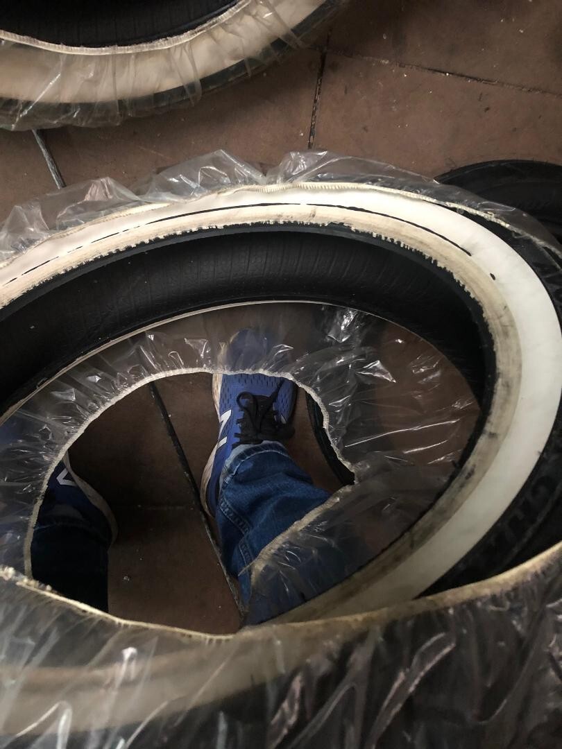 NEW COBRA CHROME REAR WHITEWALL 150/70-18 76V AV92 TYRE DOT 2019 DA HARLEY DAVID