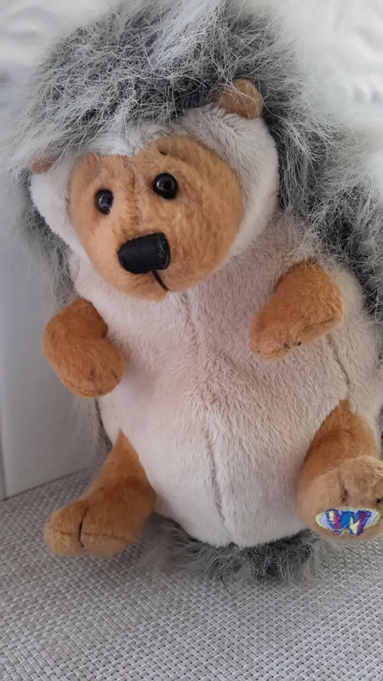 GANZ Webkinz Hedgehog Porcupine Plush Animal Ganz Fluffy Plush EUC - Image 2 of 4