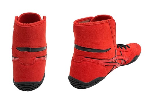 【In stock】ASICS Wrestling Shoes New 1083A001 EX-EO TWR900 Red x Red x Black - Picture 2 of 3