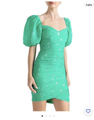 shoshanna green dress Midnight Lexa In Jade Green. Saks Shopbop Revolve. Size 2 silk-agr