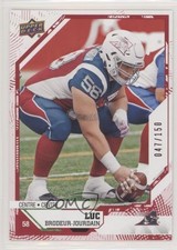 2019 Upper Deck CFL Red 47/150 Luc Brodeur-Jourdain #93 l4n