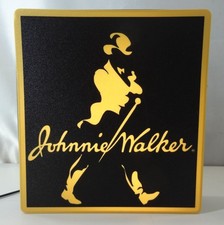 Johnnie Walker "Striding Man" LED Light Box – Premium Bar Decor