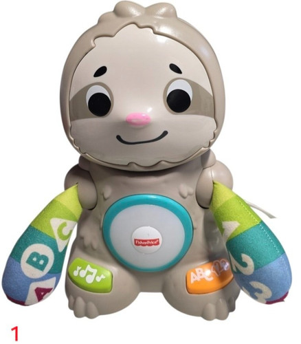 Fisher Price Linkimals Smooth Sloth Songs Sounds Phrases Interactive Toy WORKS