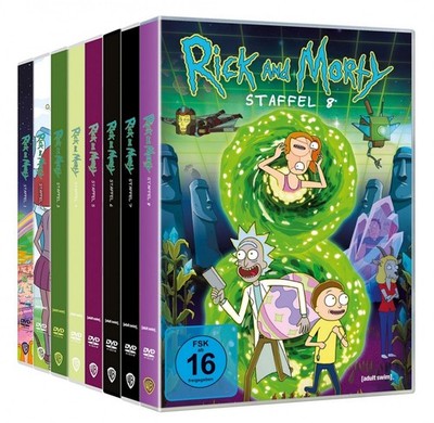 Rick and Morty - Staffel/Season 1+2+3+4+5+6+7+8 im Set # DVD-SET-NEU