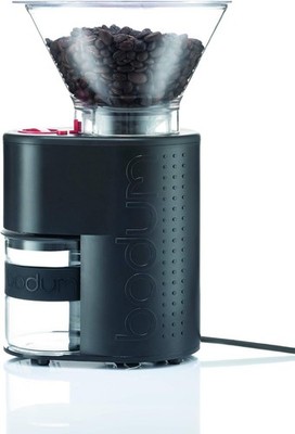 Bodum, 10903-01EURO-3, Kaffeemühle schwarz, elektrisch, bis zu 220 Gramm mahlen
