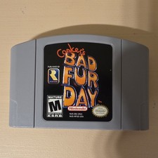 Conker’s Bad Fur Day N64 Authentic Cart Only – Very Clean Label – Tested Working