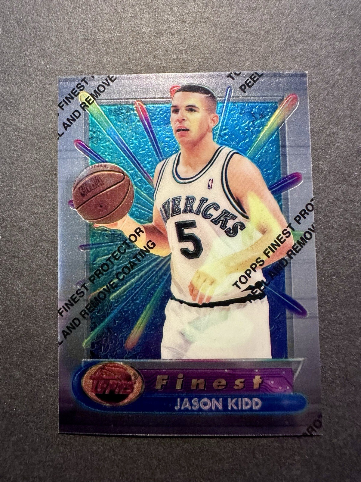 1994-95 Topps Finest #286 Jason Kidd Rookie W/ Coating RC Dallas Mavericks