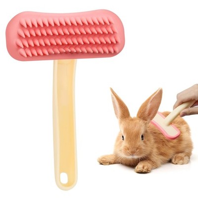Rabbit Brush Soft Silicone Small Animal Massage Comb Practical Bunny Brush