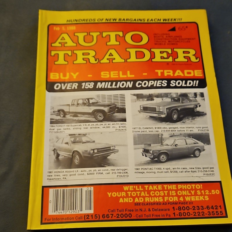 Auto Trader April 1988 Issue 9 Cars Trucks Automobiles Illustrated English