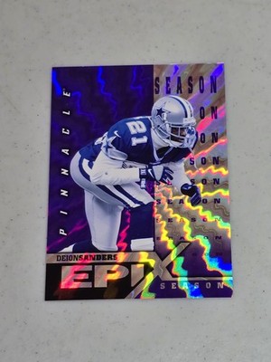 1997 Pinnacle Certified #E15 Deion Sanders Epix Purple 61676